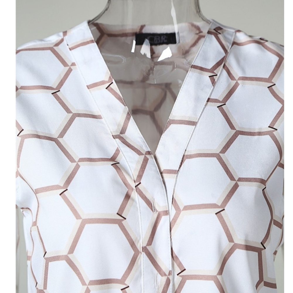 👄HP👄New V-Neck Ruffle Casual Shirt - Picture 4 of 7